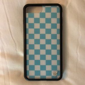 NEW Wildflower Blue Checkered iPhone 8/7 Plus Case